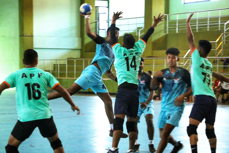 Glimpses of 9th National Games Handball tournament