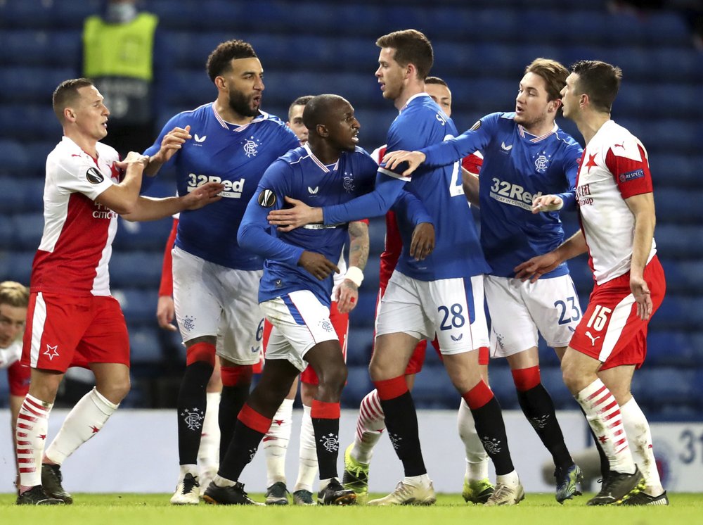 Scottish police probing incidents in Rangers-Slavia game