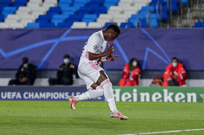 Vinícius Junior leads Madrid past Liverpool in 1st leg