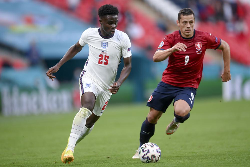 19-year-old Bukayo Saka stands tall for England at Euro 2020