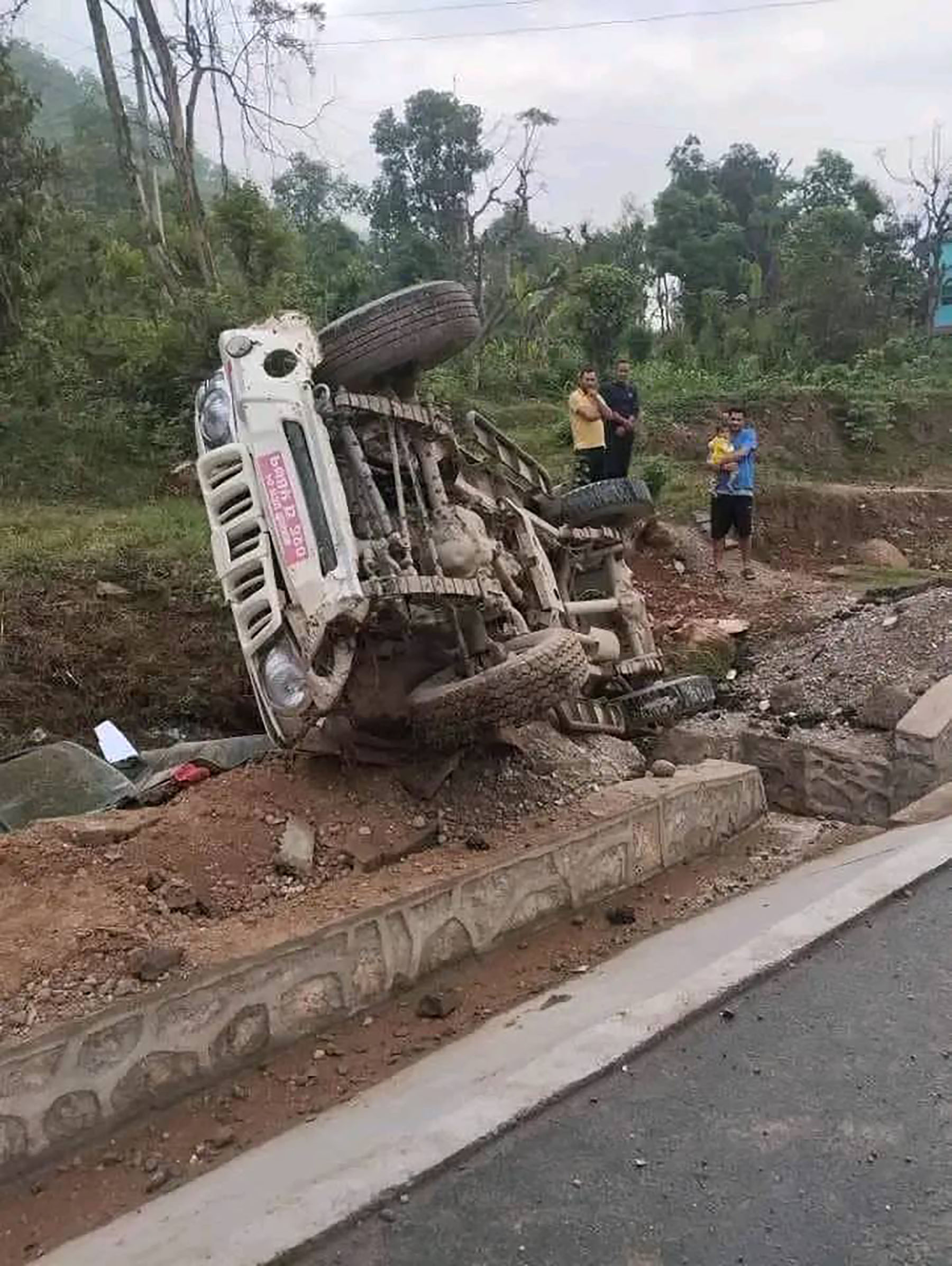 Jeep accident in Tanahun