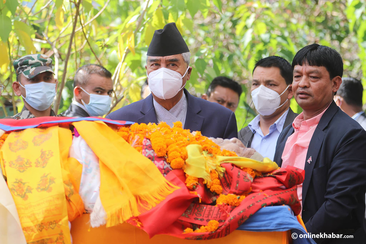 NC president Deuba mourns Mukesh Kayastha