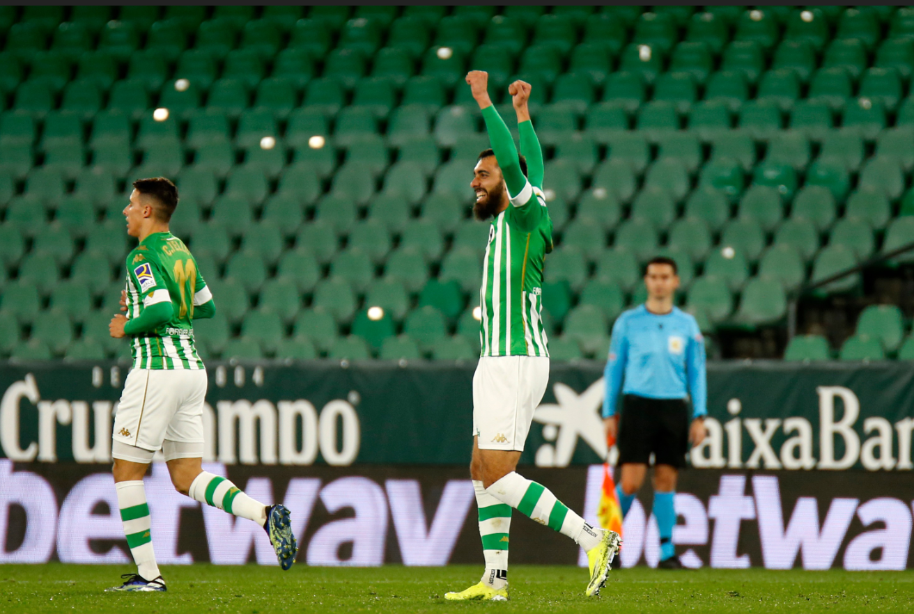 Late goal lifts Betis closer to the top in Spanish league