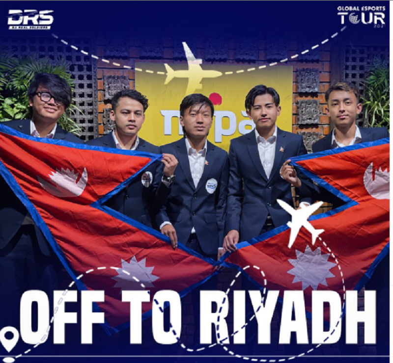 ‘Drs Gaming Nepal’ PUBG mobile team leaves for Riyadh to participate ‘Global Esports Tour 2021’