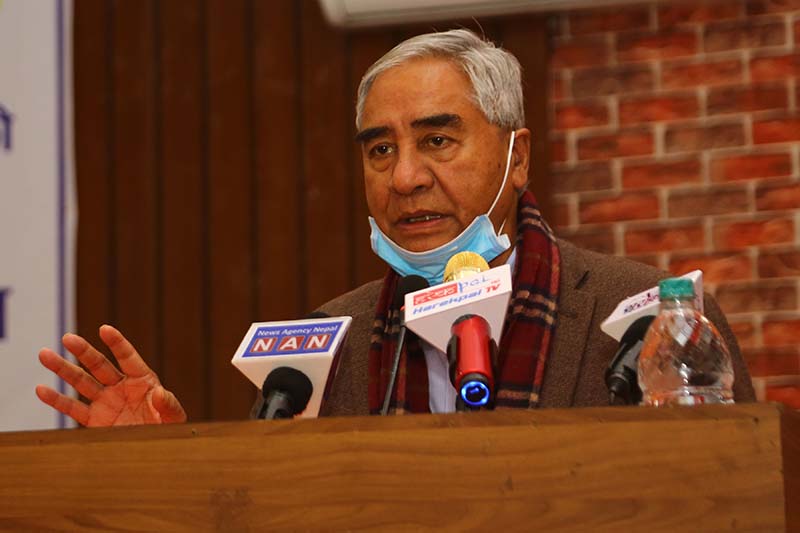 New govt impossible until Maoist withdraws support to sitting govt: NC President Deuba