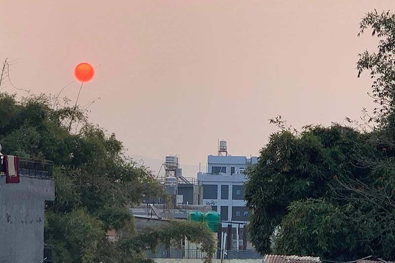 View of Sunrise in Pokhara