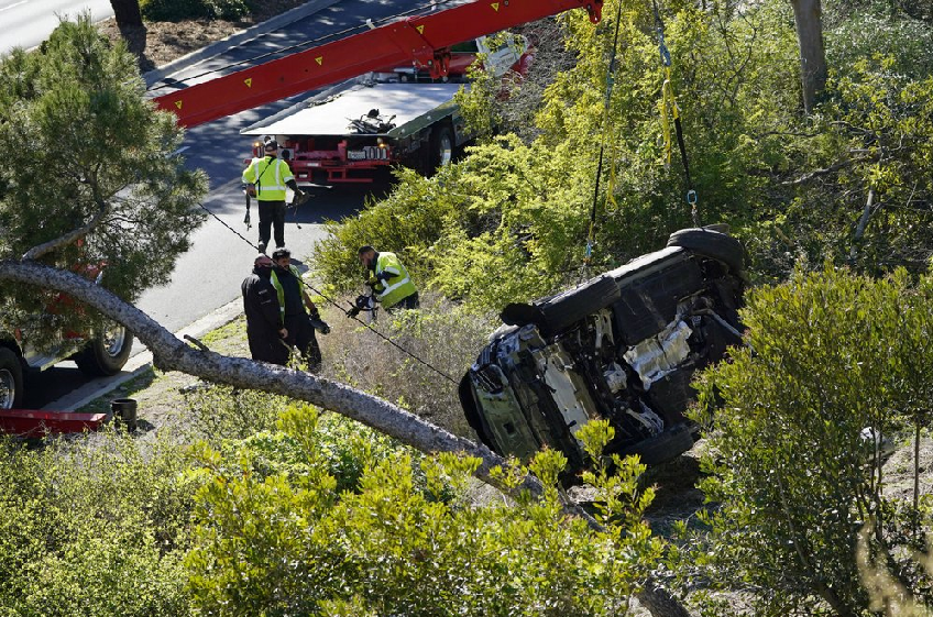 Tiger Woods seriously injured in crash on steep LA-area road