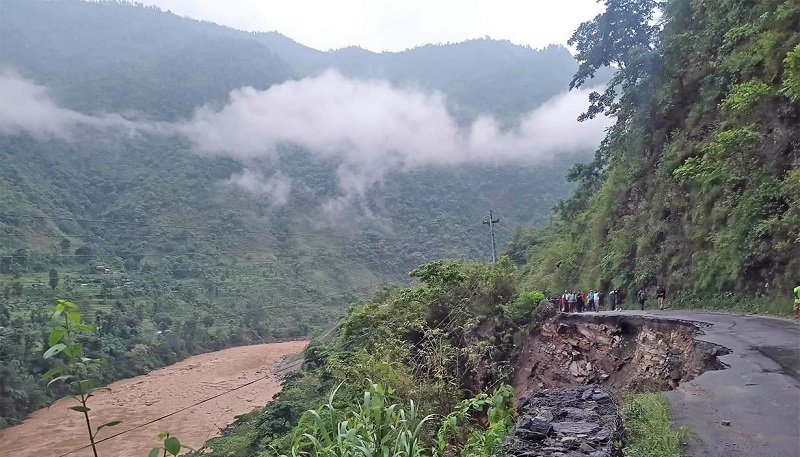 Two dead bodies recovered from collapsed road site