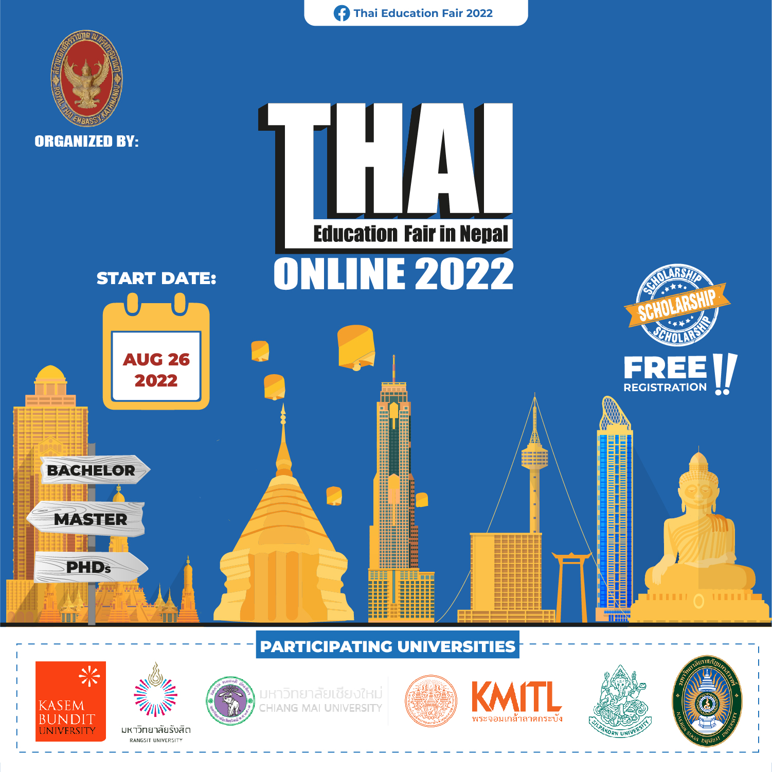 Royal Thai Embassy’s virtual Thai Education Fair 2022 in Nepal