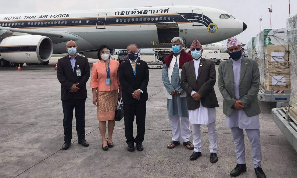 Medical aid from Thai royal family arrives in Kathmandu