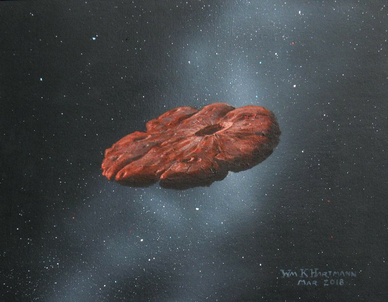 Interstellar object is cookie-shaped planet shard