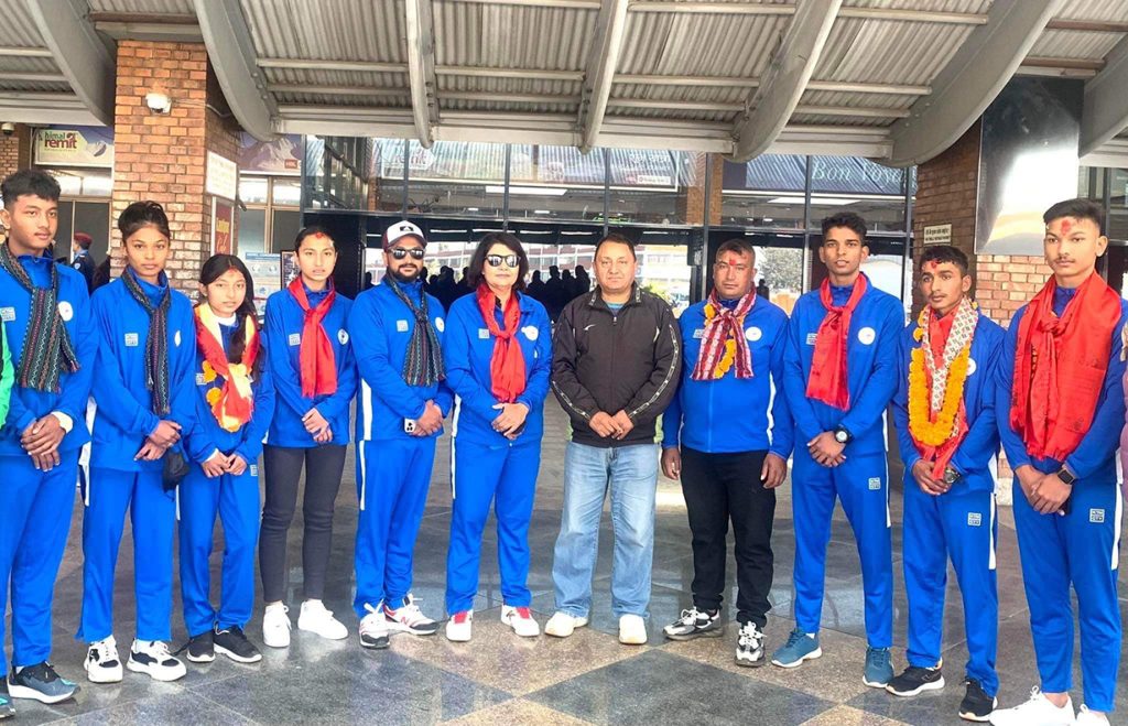 Nepali athletes leaves for Bangladesh