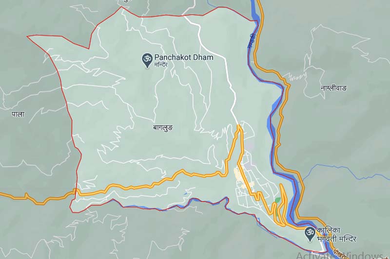 Two persons die, over dozen displaced in Baglung in monsoon-induced disasters in two months