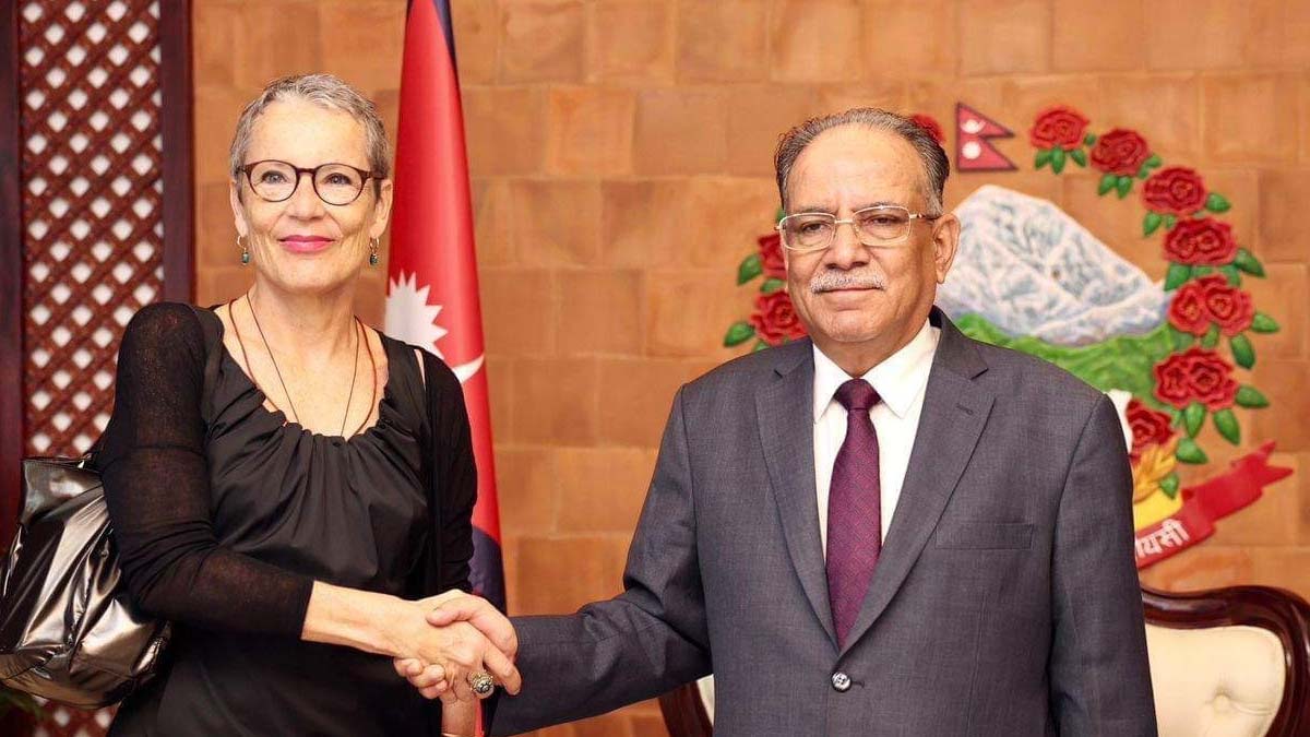 Swiss Ambassador pays farewell call on PM Dahal