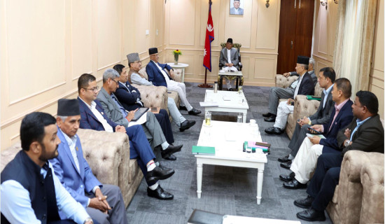 PM Dahal in consultation with top leaders for removing parliament impasse