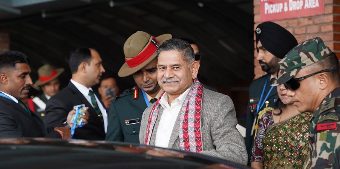 Indian Army Chief Dwivedi Arrives in Nepal