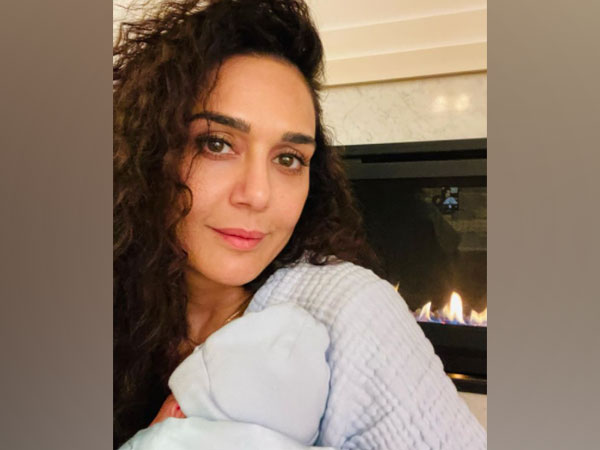 Preity Zinta shares first picture with baby