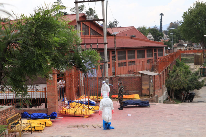 People who died of COVID being cremated at Pashupati