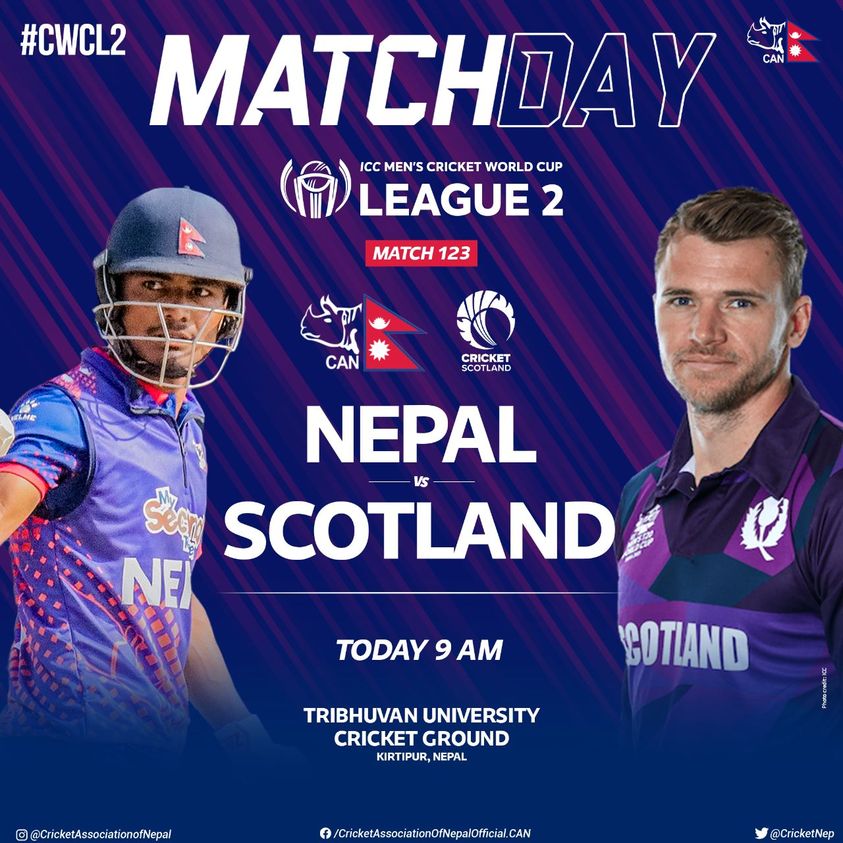 Nepal and Scotland match today