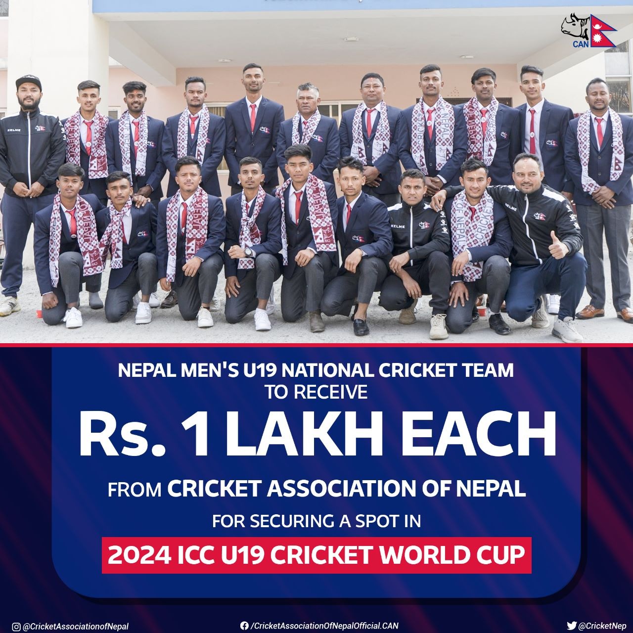 Nepali U-19 cricket team returning home