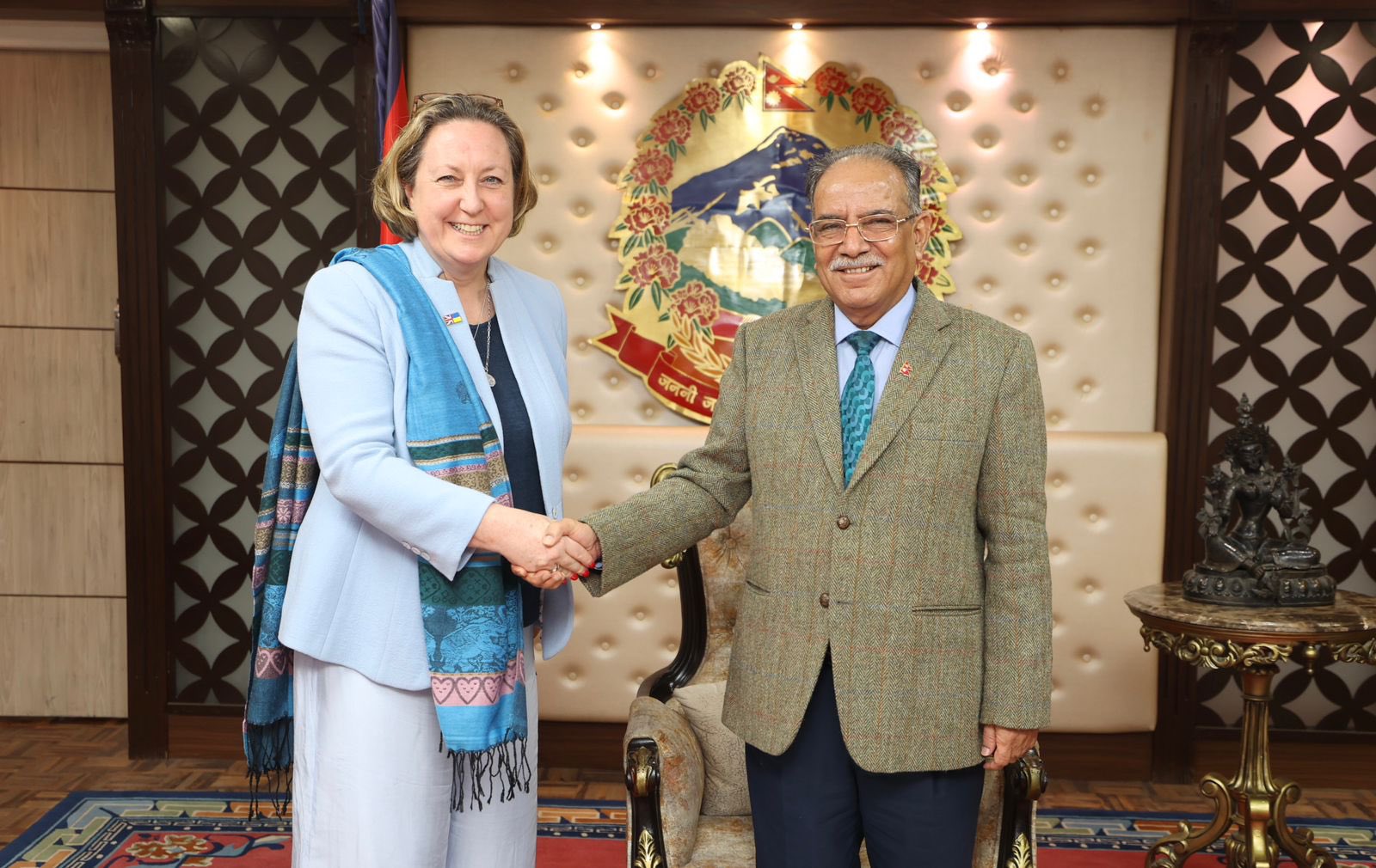 Meeting between British State Minister and PM Dahal