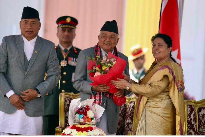 President Paudel takes charge of office