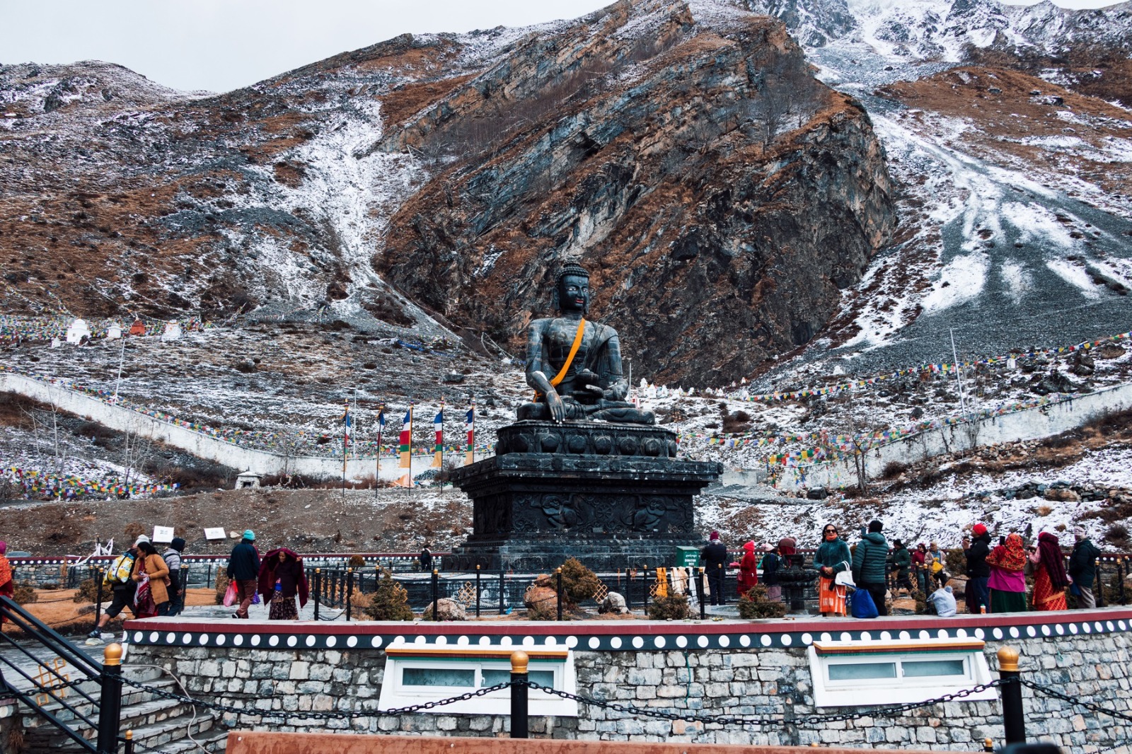 35 feet tall Buddha statue on Mustang