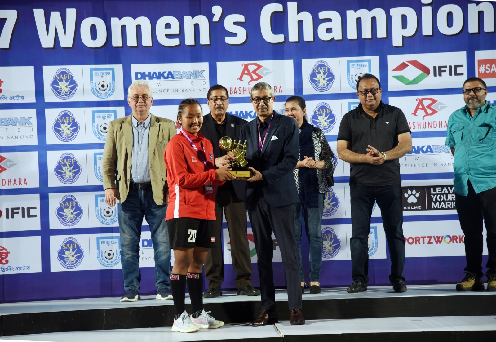 Sujata Tamang of Nepal awarded Best Goal Keeper