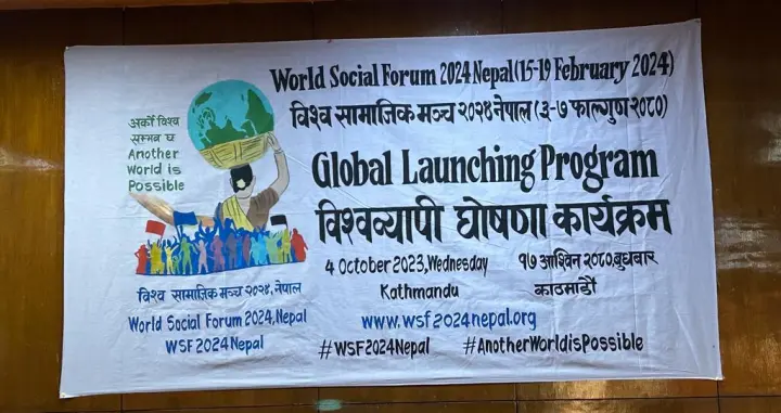 16th World Social Forum conference taking place in Nepal from February 15