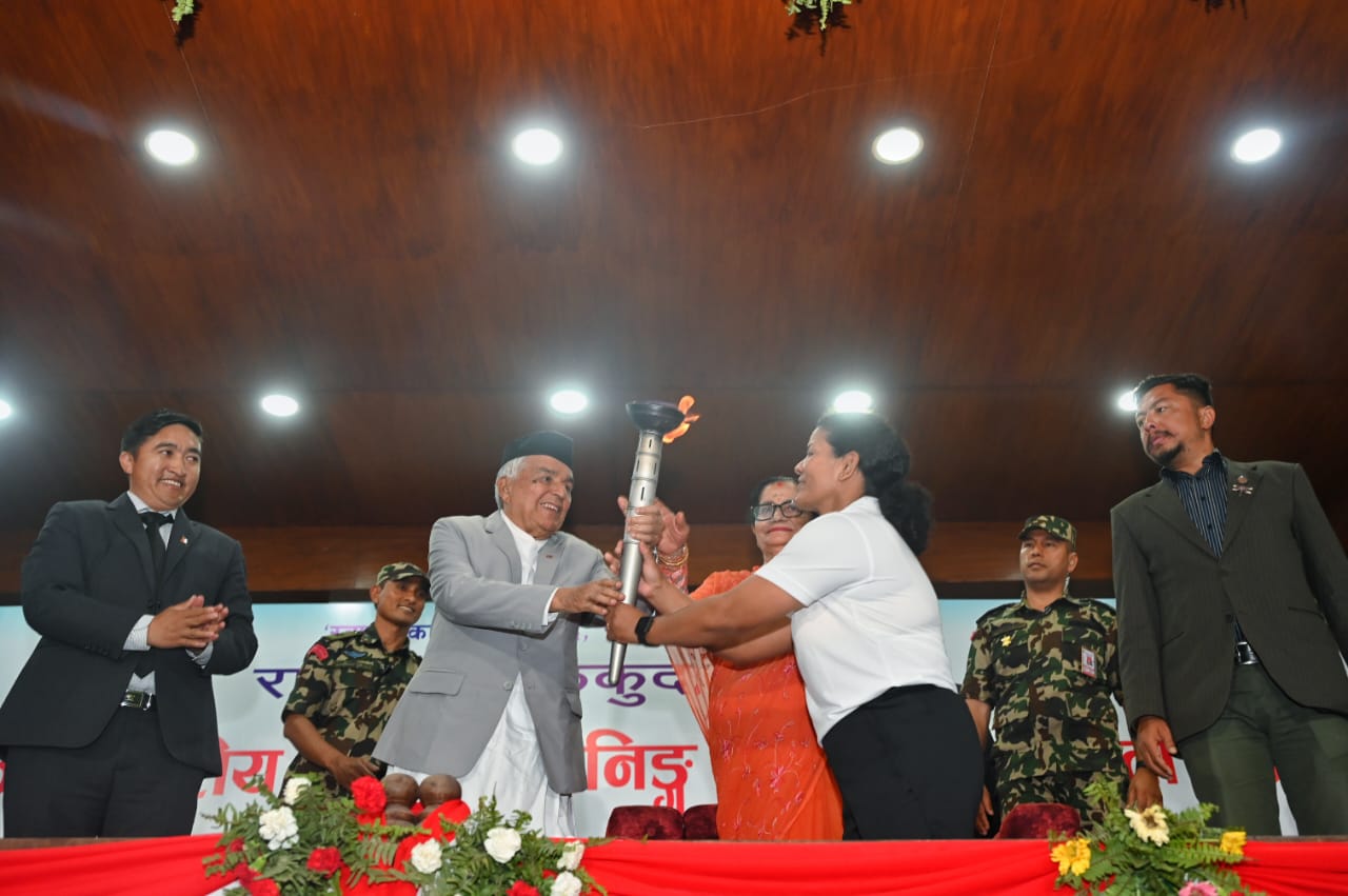 President Poudel inaugurated the 14th President Running Shield competition