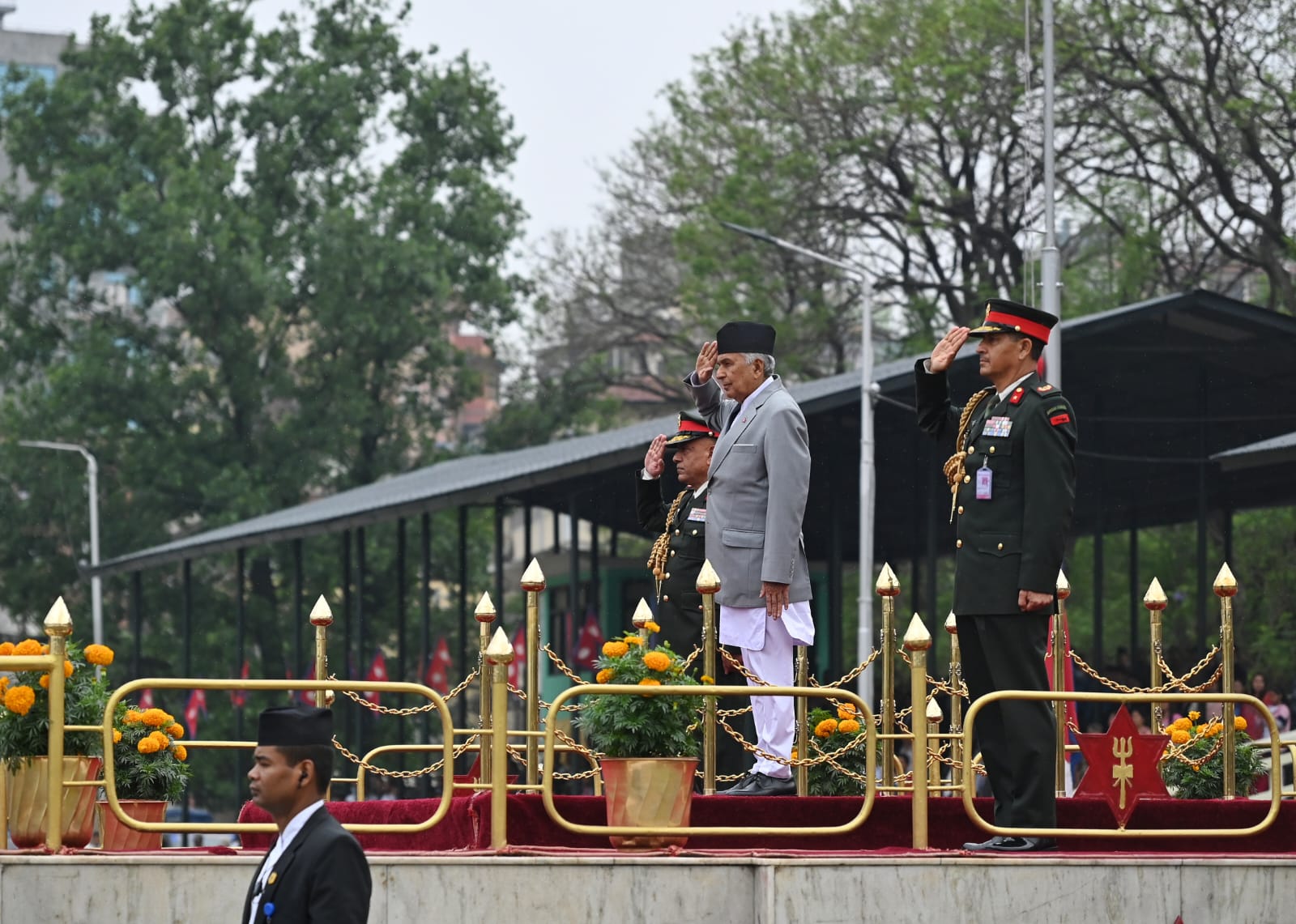 President Poudel attends Republic Day