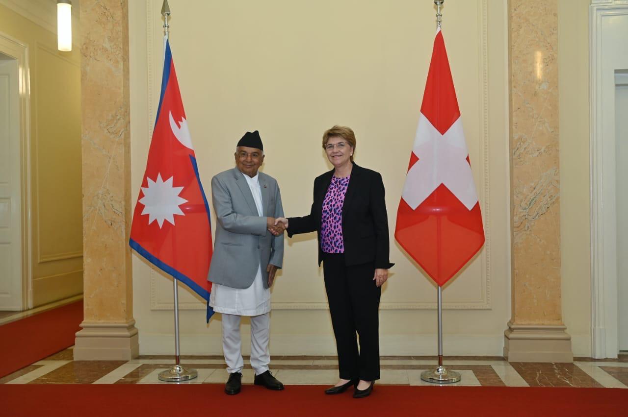 President Paudel and Swiss President Viola discuss Nepal-Swiss relations in Bern