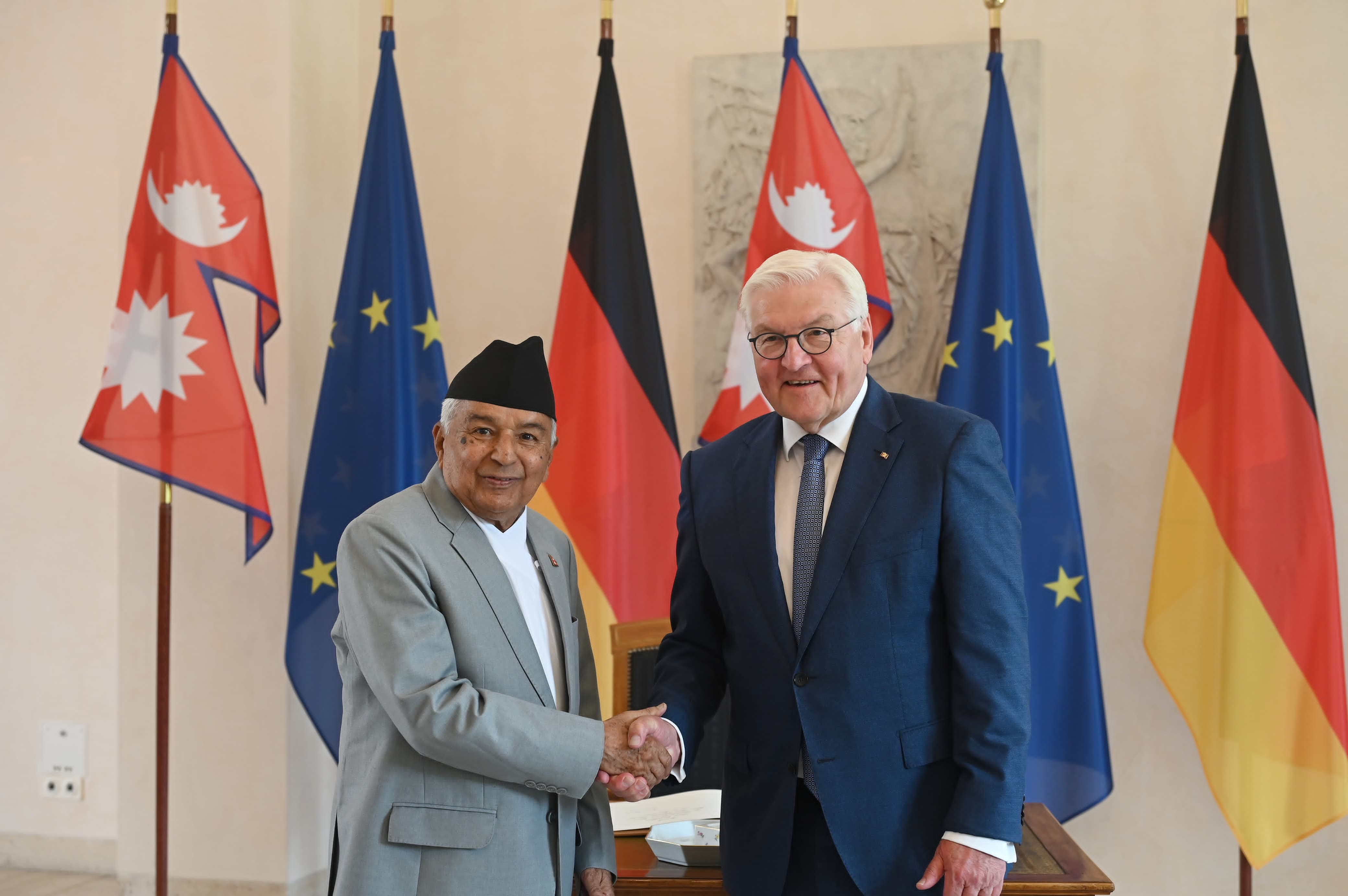 President Paudel and his German counterpart discuss Nepal-Germany relations