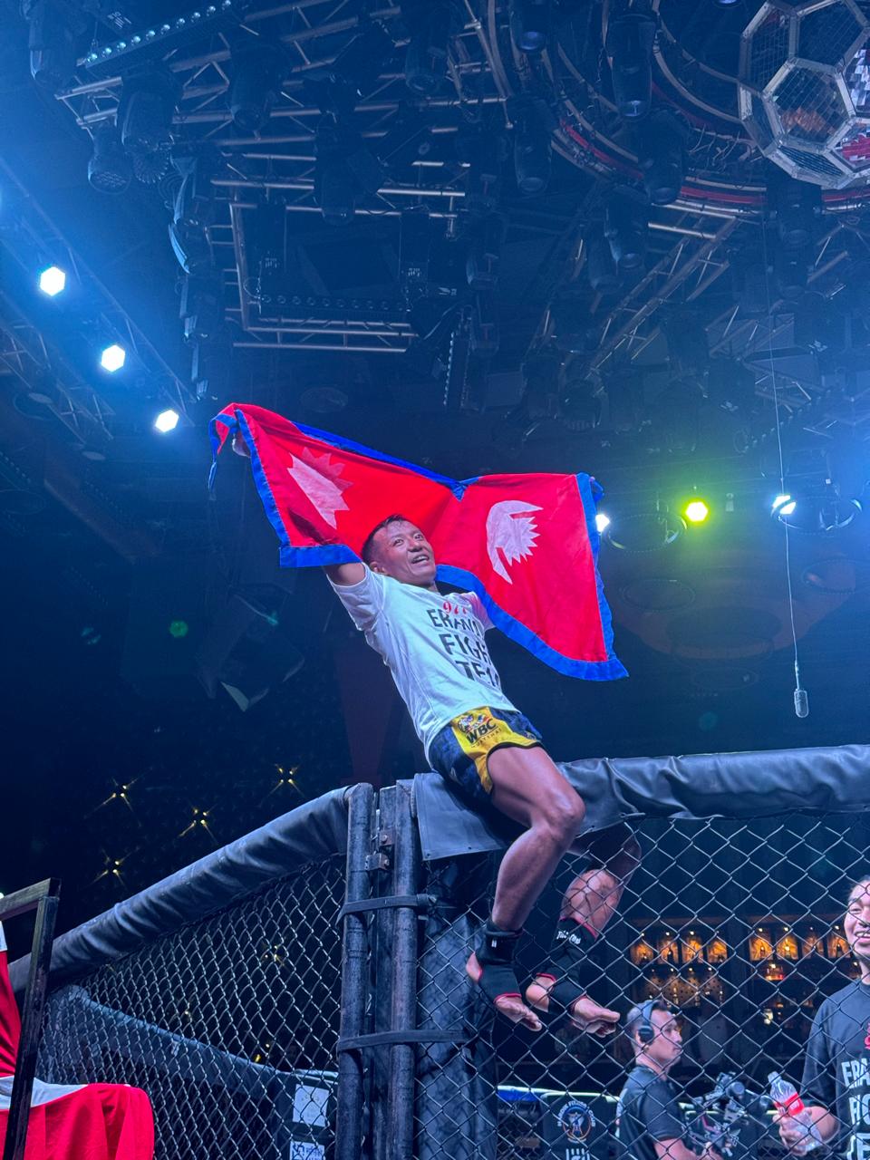 Historic Victory for Nepal: Raju Rai Erawan Defeats Thai Fighter in Gorkhali Championship