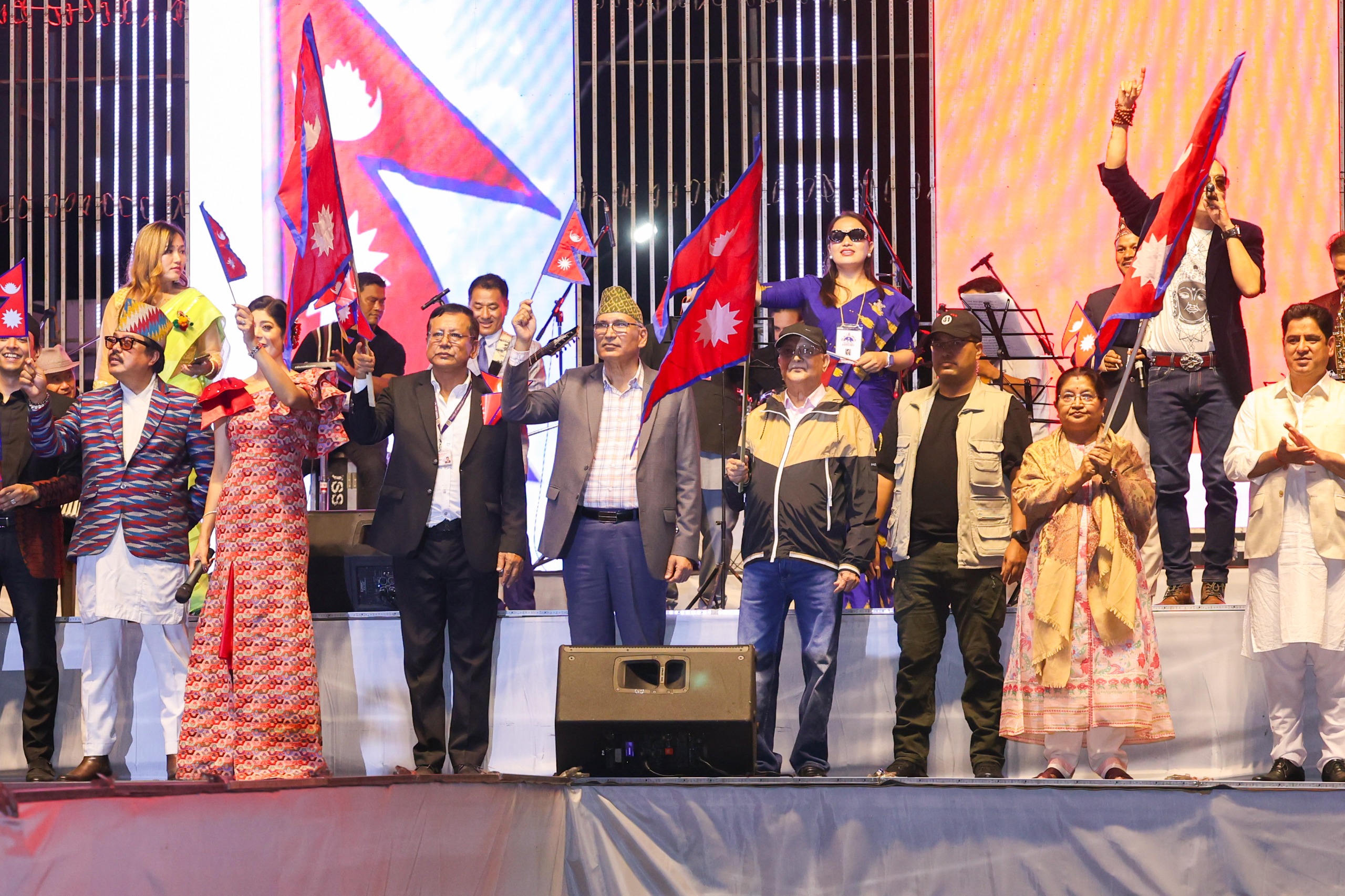 Prime Minister Oli attends National Day Concert at Durbarmarg