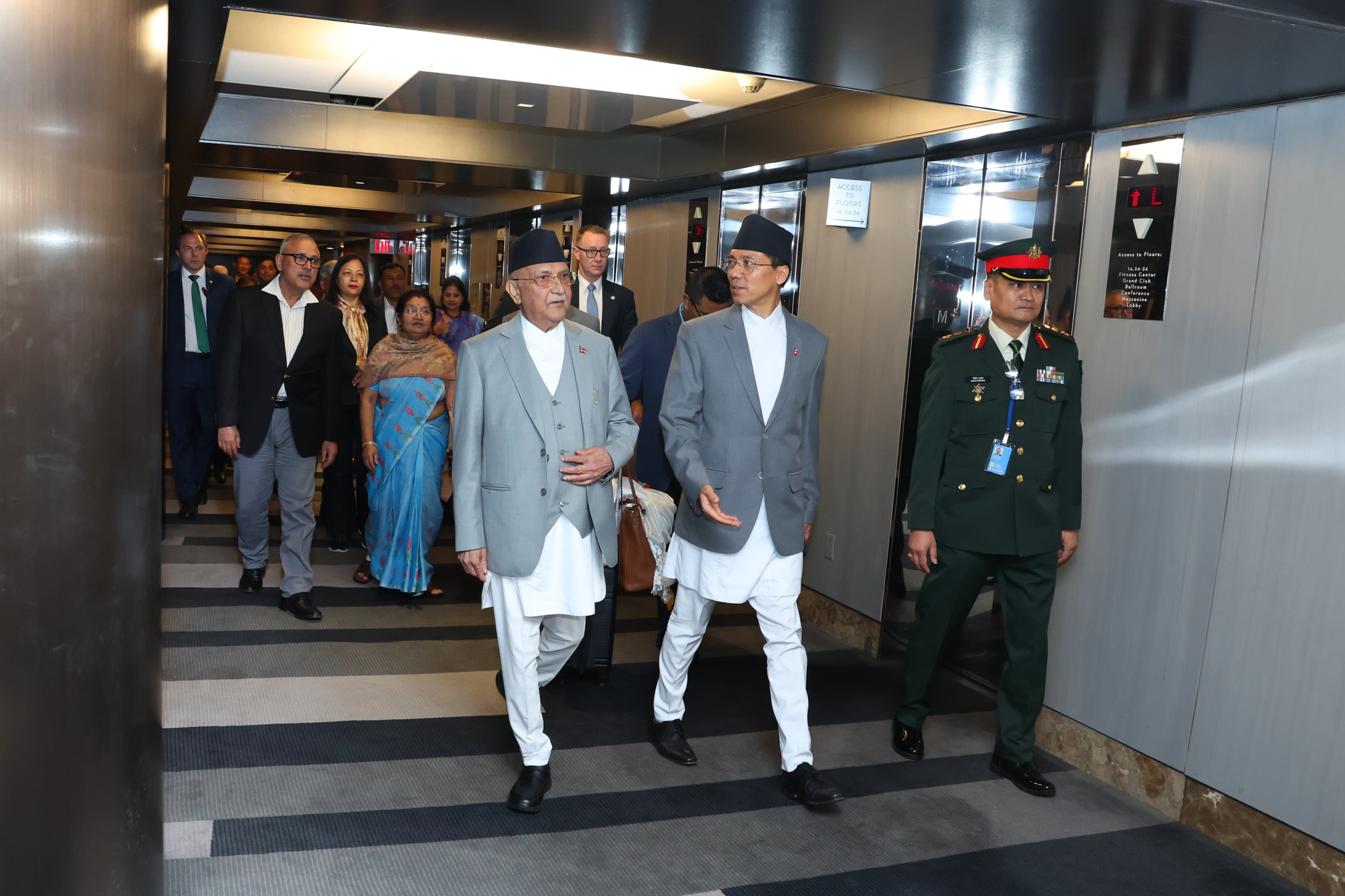 Prime Minister Oli arrives New York