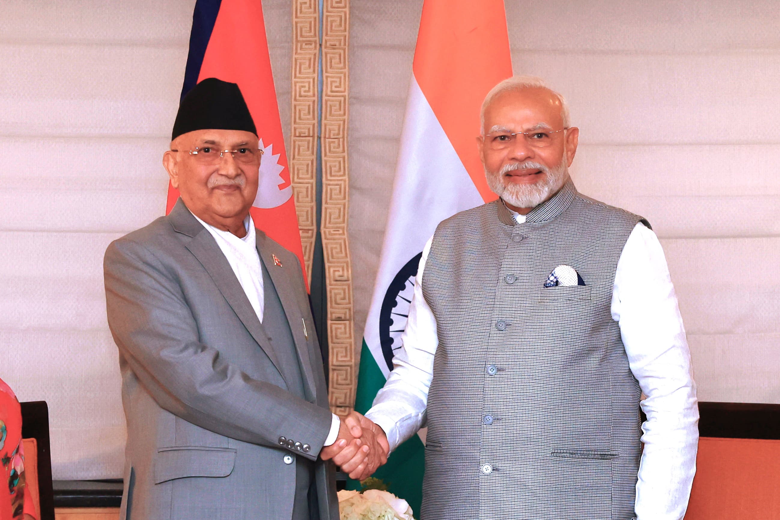 PM Oli, Indian PM Modi meet in New York