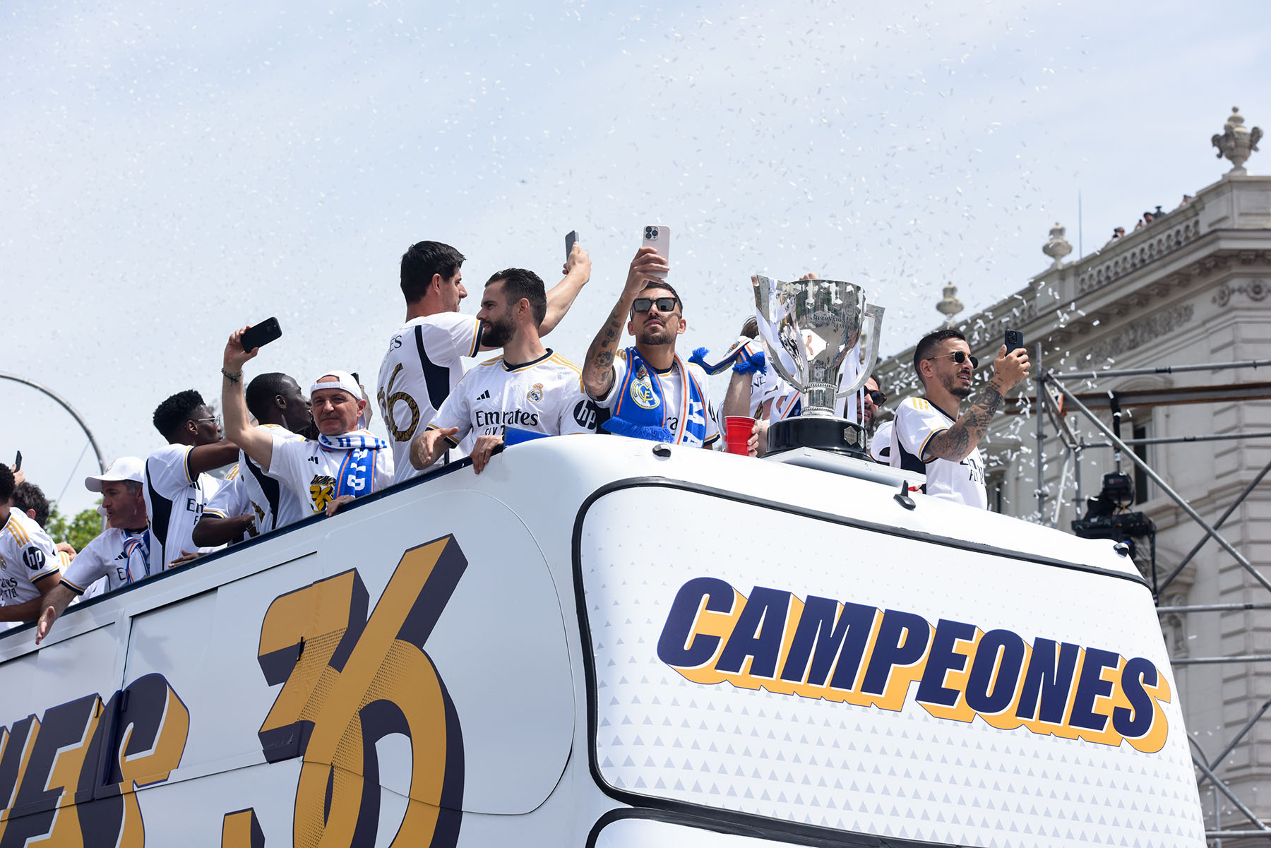 SPAIN-MADRID-FOOTBALL-LA LIGA-REAL MADRID CELEBRATION