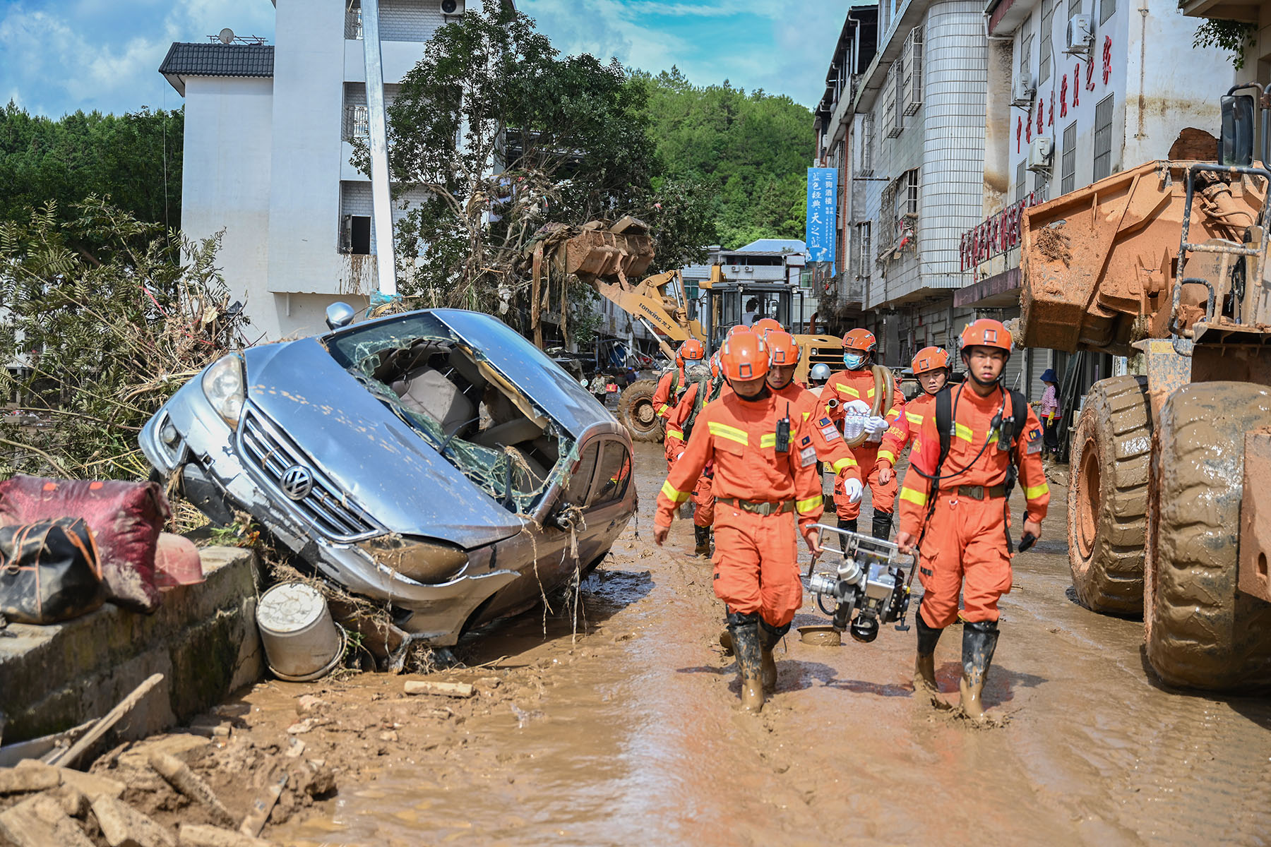 CHINA-HEAVY RAINFALL-FLOOD-RESCUE