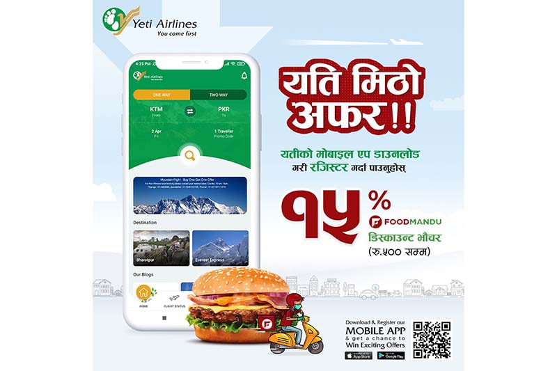 Yeti Airlines announces ‘Yeti Mitho Offer’