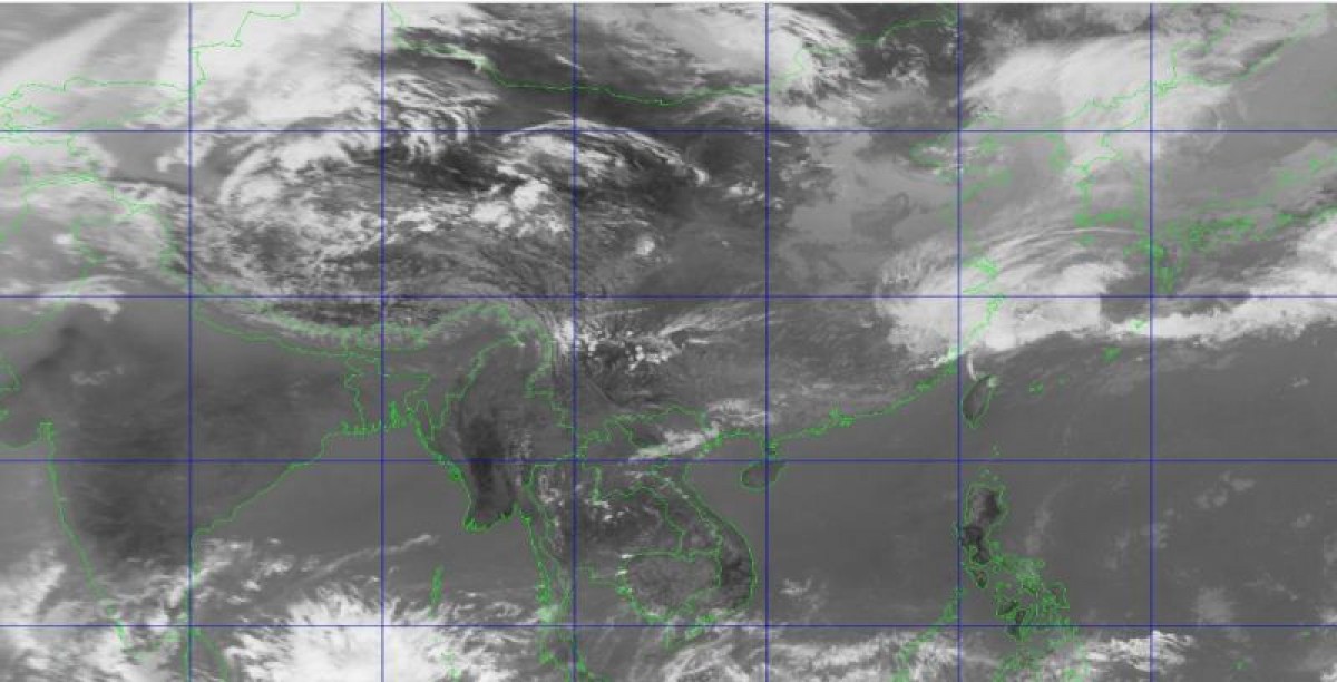 Generally cloudy weather with light rainfall today