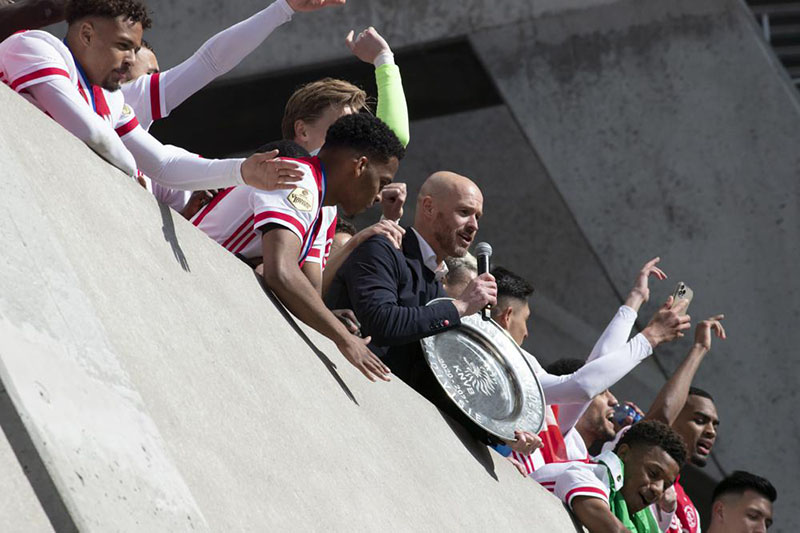 Dutch club Ajax melts league trophy into star gifts for fans