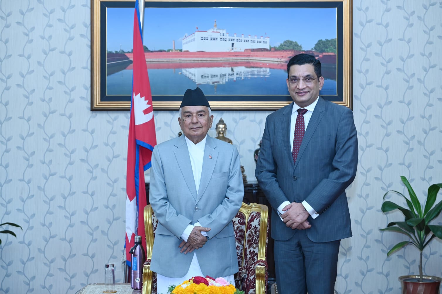 Sri Lankan FM Sabri courtesy meeting with President Paudel