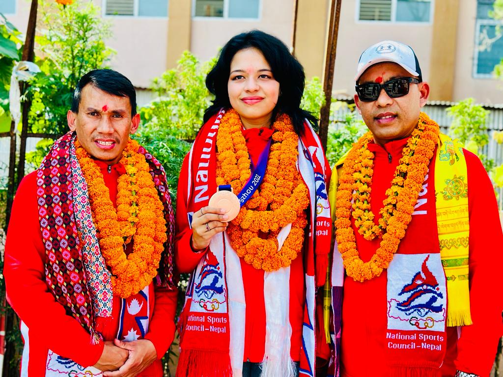 A grand welcome to Palesha, the first Para Asian medalist Nepali