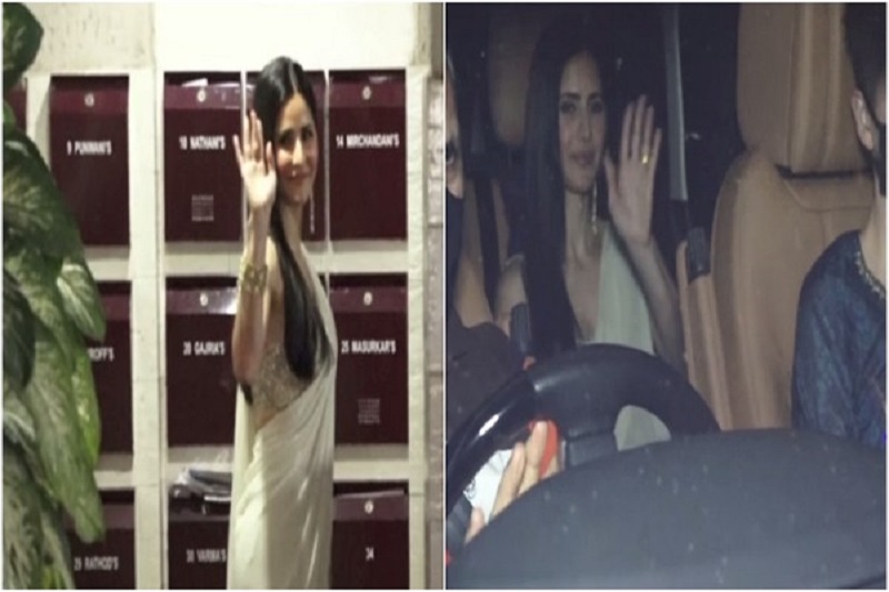 Katrina Kaif reaches Vicky Kaushal’s residence