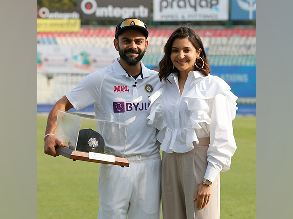 Anushka joins Virat for his 100th Test felicitation ceremony