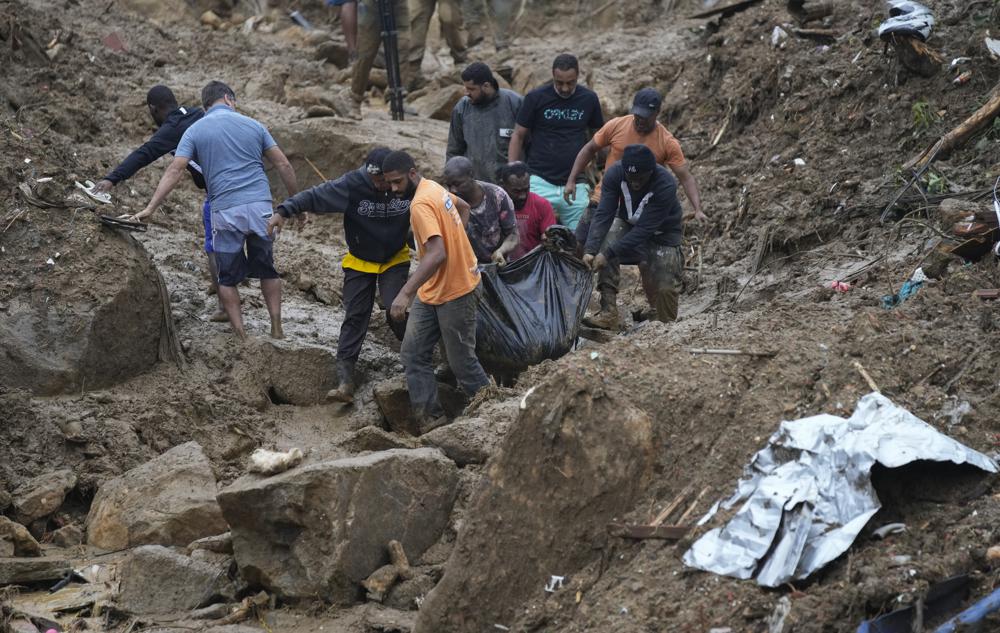 Brazil mudslides from torrential rains kill at least 34