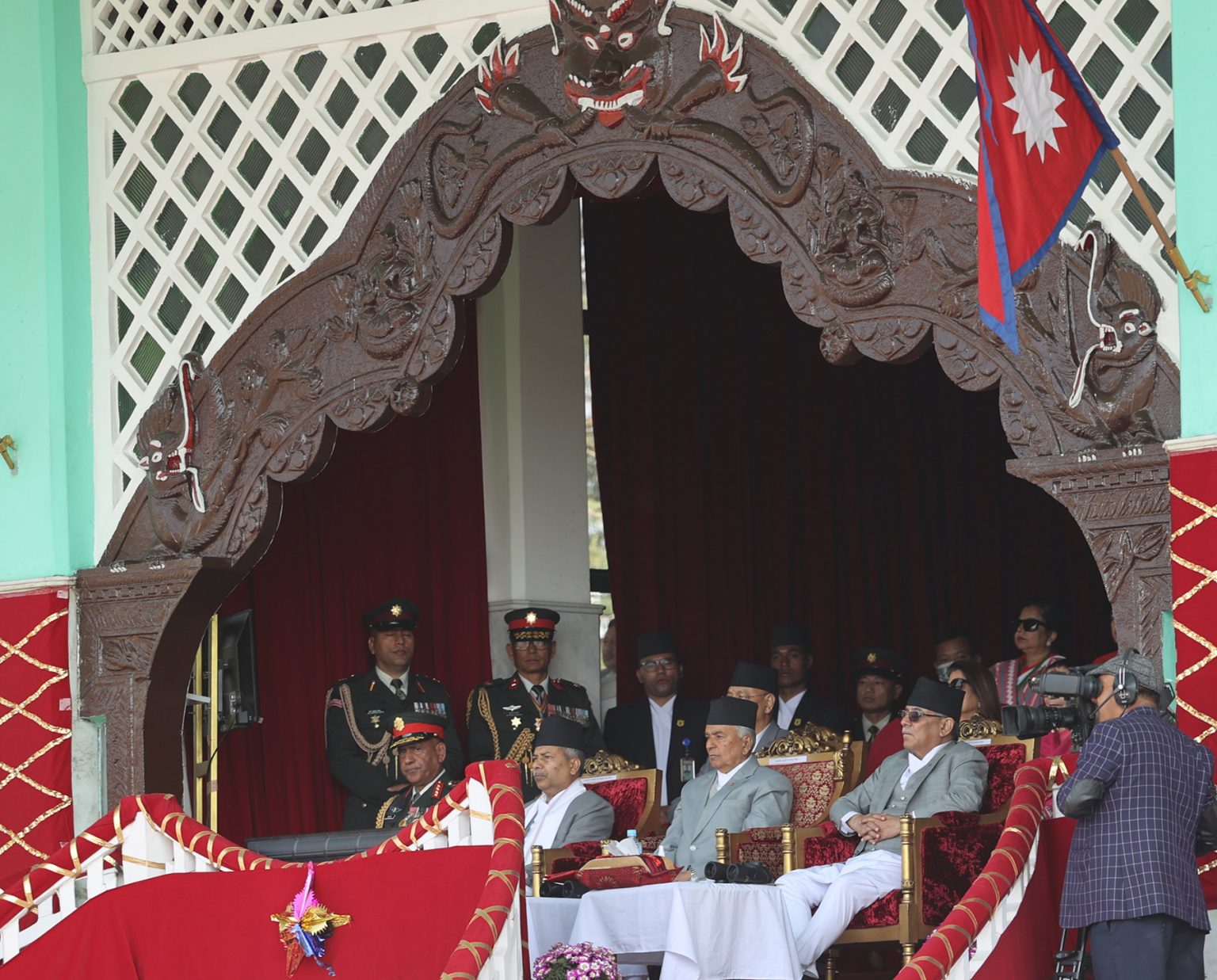 President Paudel observes Army day celebrations in Tundikhel