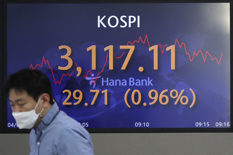 Asian shares higher after S&P 500 tops 4,000 points