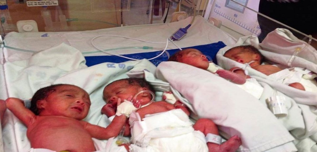 A woman gives birth to quadruplet in Bhairawa